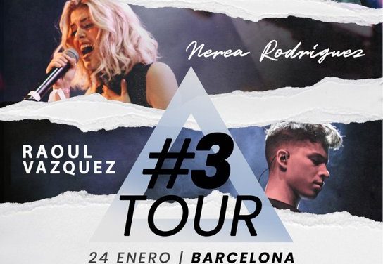 «#3Tour», la gira que reunirá en cuatro ciudades a Ricky Merino, Nerea Rodríguez y Raoul Vázquez