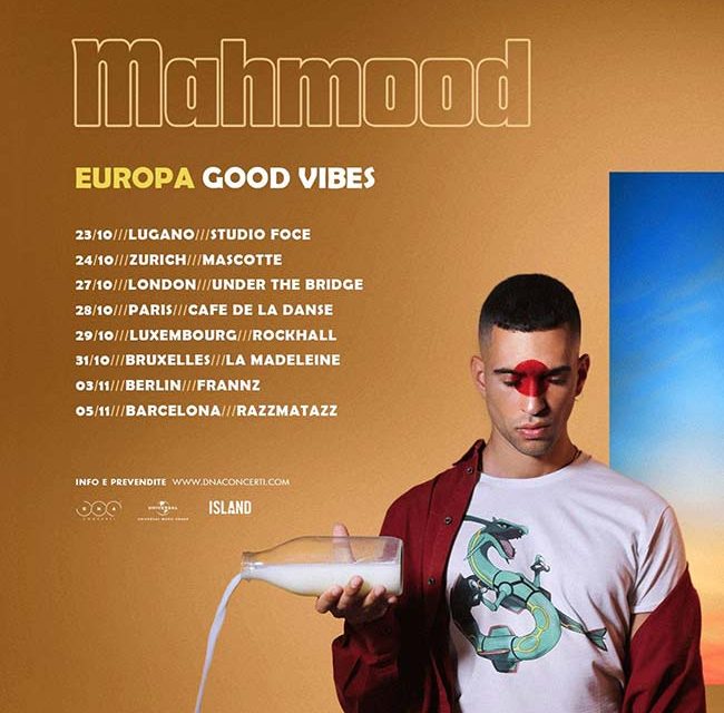 La gira europea de Mahmood, con paradas en España