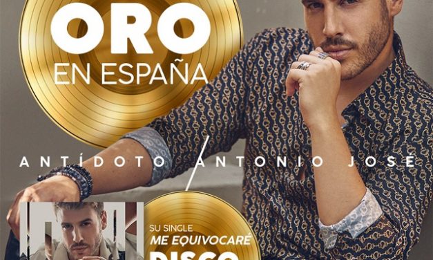 Antonio José consigue el doble Disco de Oro con su álbum “Antídoto”
