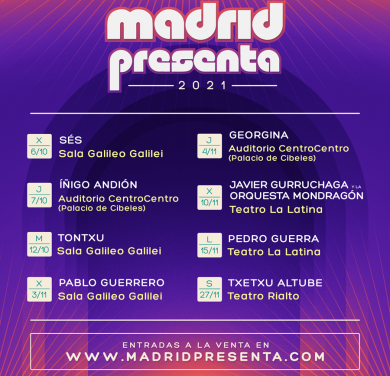 El ciclo ‘Madrid Presenta’ celebra su 10ª edición en distintas salas de la ciudad