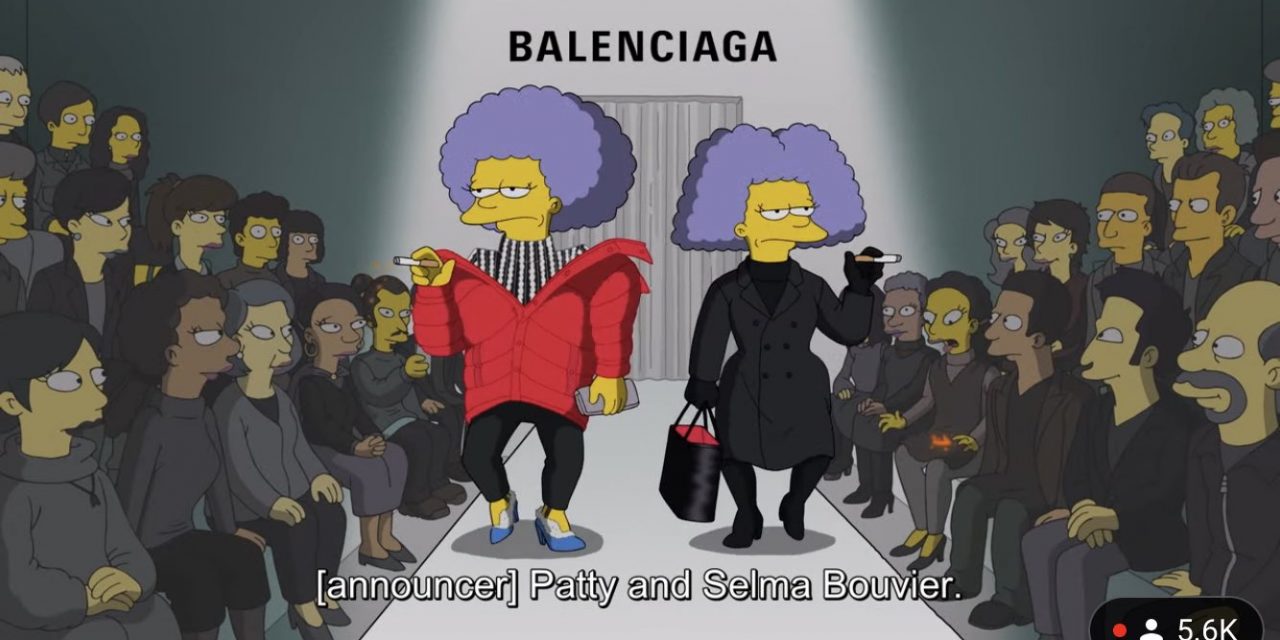 Los Simpson se visten de Balenciaga en un capítulo de lo más fashionista
