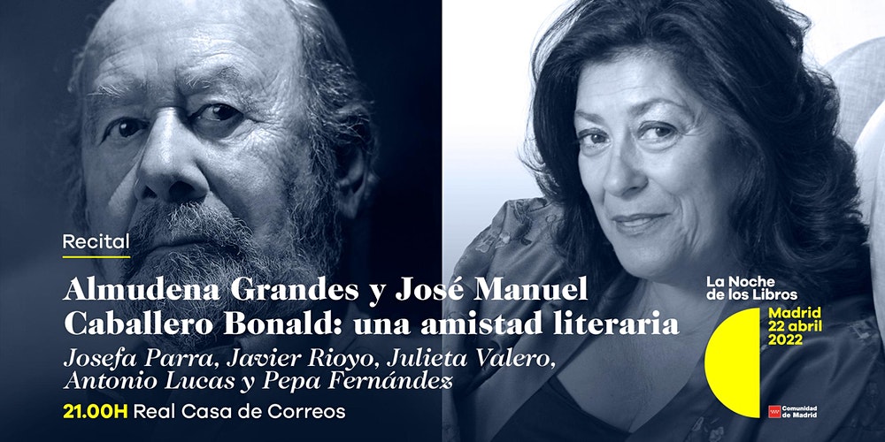 Madrid homenajea a Almudena Grandes y José Caballero Bonald en ‘La noche de los libros’