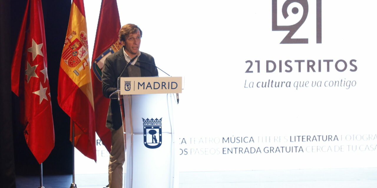 Almeida en la presentación de 21distritos: “La cultura en Madrid es libre, abierta y plural”