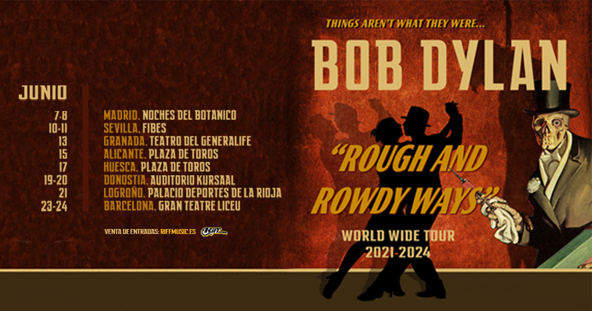Bob Dylan regresa a España este 2023: la gira mundial ‘Rough and Rowdy Ways’ tendrá 12 fechas en nuestro país